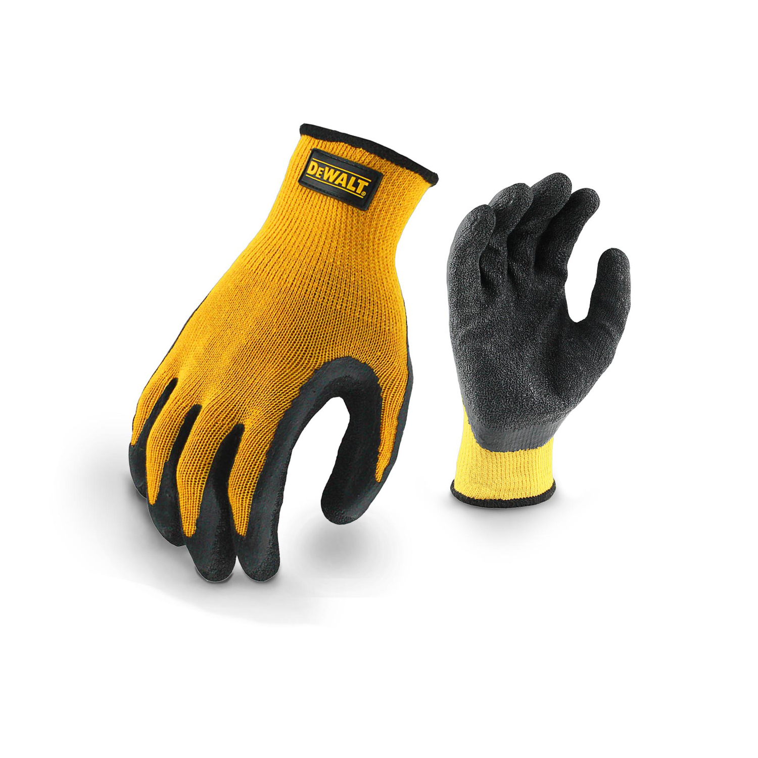 DW Radians Unisex Grip Gloves Black/Yellow M 1 pk