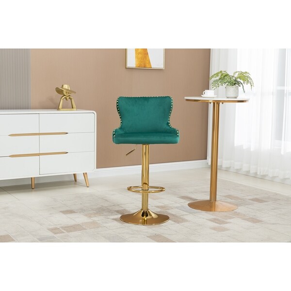 Bar Stools with Back and Footrest Adjustable Height Bar Chairs