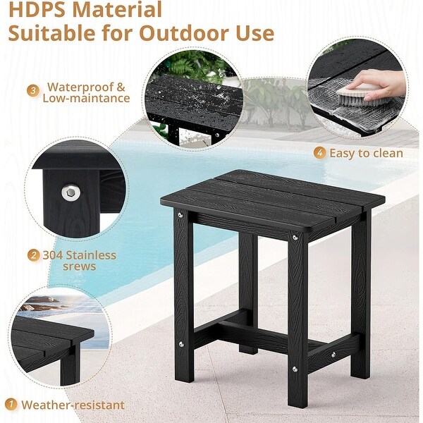 Outdoor Side Table，HDPS Small Outdoor Table