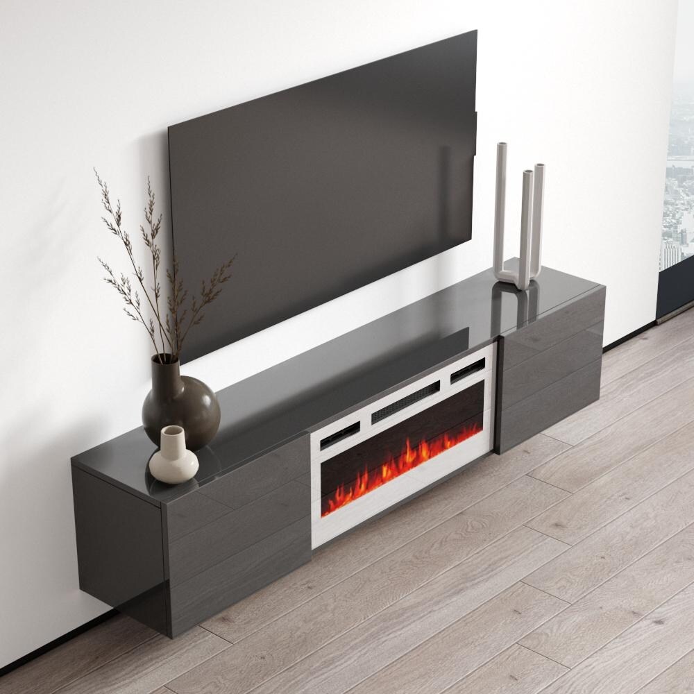 Cali WH EF Wall Mounted Electric Fireplace Modern 72\