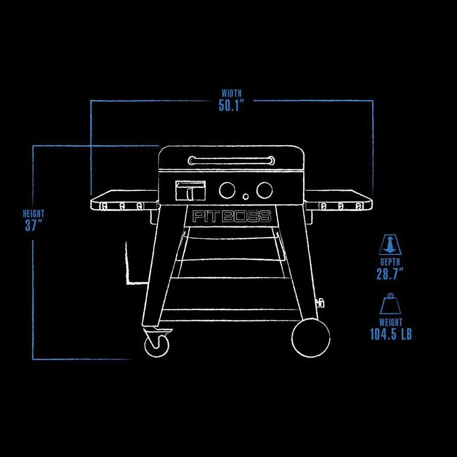 Pit Boss Ultimate 2-Burner Lift-Off Propane Griddle