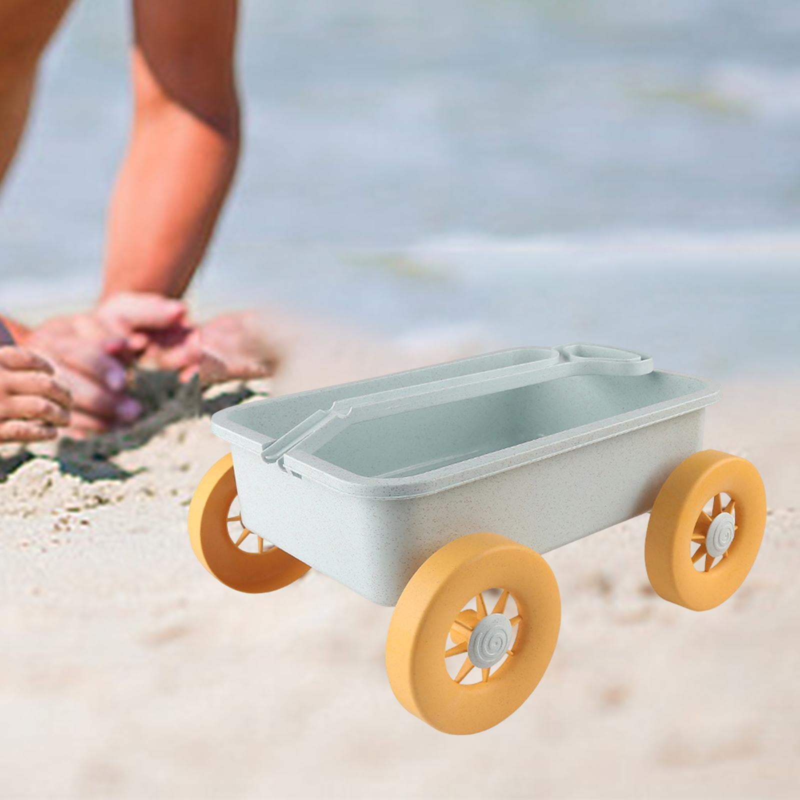 Wagon Beach Toy Cart,Play Motor Vehicles Outdoor Toy,Wheelbarrow Small Wagon Toys,Garden Wagon Tools Toy for Holding Small Toys