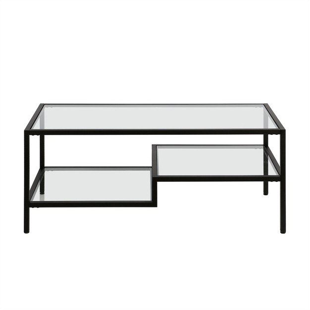 Metal Two Tier Coffee Table In Black Henn amp hart