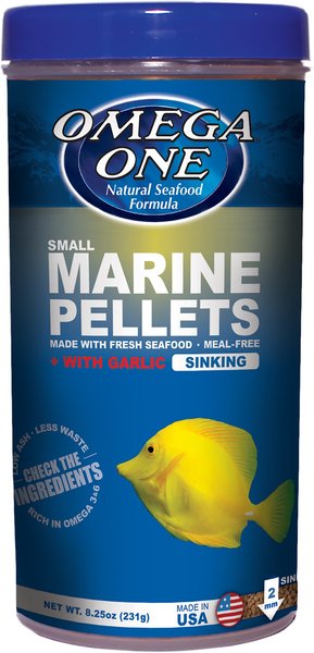 Omega One Small Marine Pellets with Garlic Fish Food