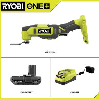 RYOBI ONE+ 18V Cordless Multi-Tool Kit with 2.0 Ah Battery and Charger PCL430K1