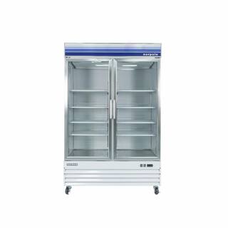 Norpole 45 cu. ft. Frost Free Commercial Upright Merchandiser Freezer in White NPGF2-S45