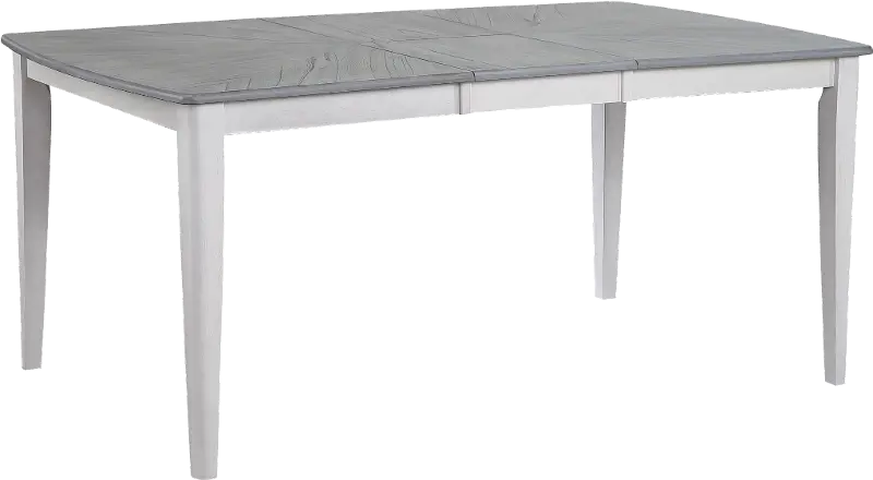 Newark White and Gray Dining Room Table