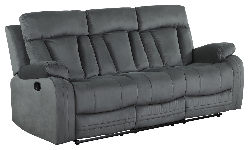 Axel Contemporary Microfiber Recliner 2 Piece Set   Transitional   Living Room Furniture Sets   by Luxuriant Furniture  Houzz