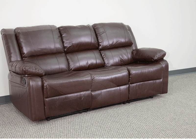 Brown Leather Recliner Sofa   Contemporary   Sofas   by Homesquare  Houzz