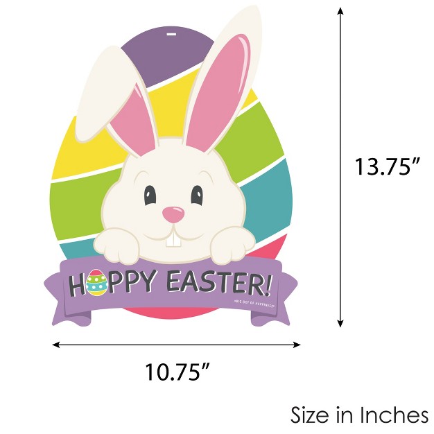 Big Dot Of Happiness Hippity Hoppity Hanging Porch Easter Bunny Party Outdoor Decorations Front Door Decor 1 Piece Sign