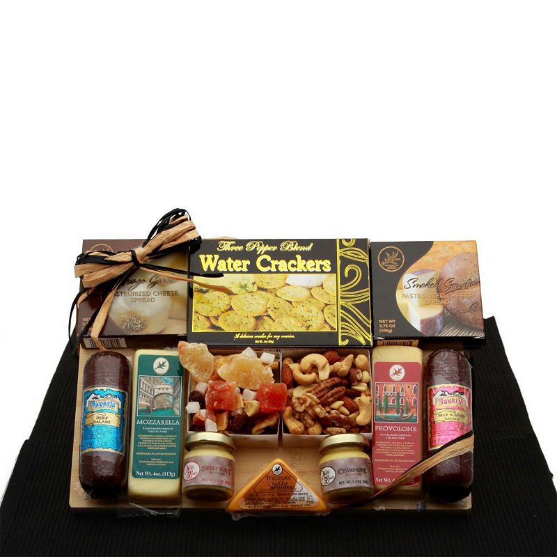 GBDS Savory Selections Meat and Cheese Gourmet Gift Board - meat and cheese gift baskets