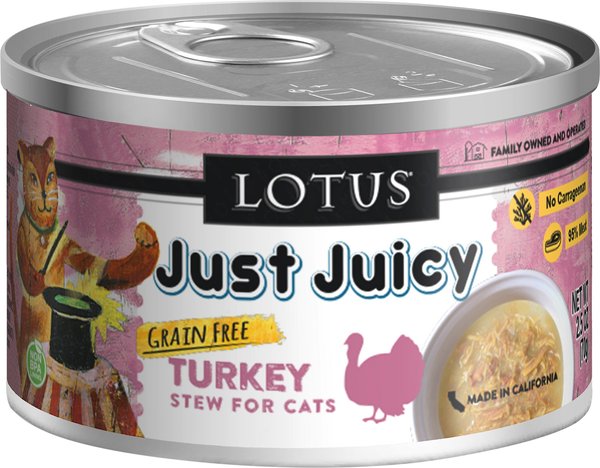 Lotus Just Juicy Turkey Stew Grain-Free Canned Cat Food