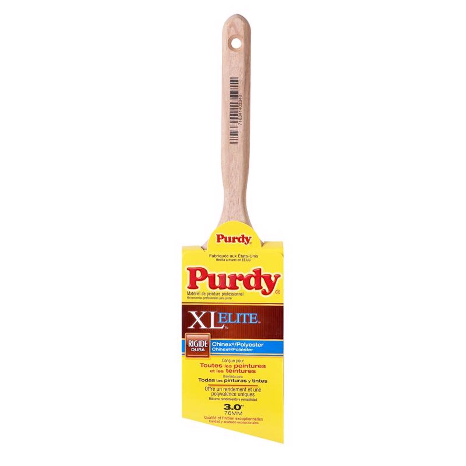 Purdy XL Elite Glide 3 in. Stiff Angle Trim Paint Brush