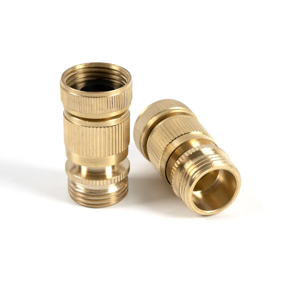 Hot sale high quality factory direct supply  3/4 BSP brass garden hose connector  connect to garden hose