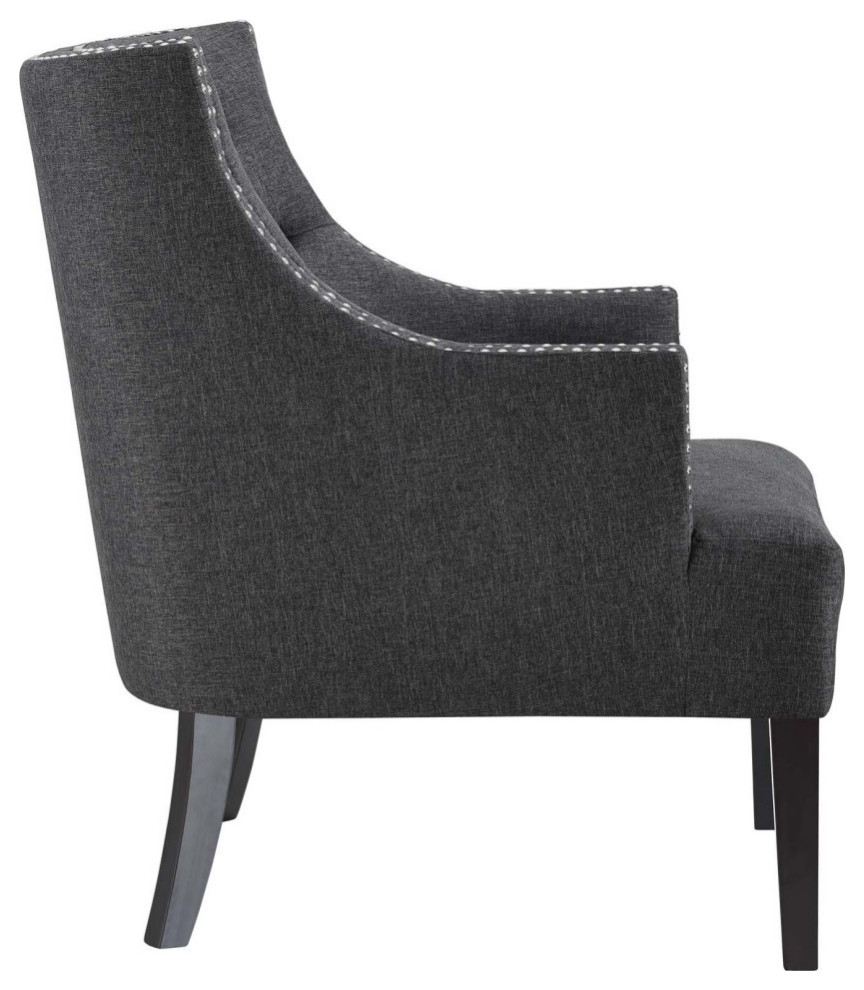 Isla Gray Wood Armchair   Modern   Armchairs And Accent Chairs   by Rustic Home Furniture Deco  Houzz