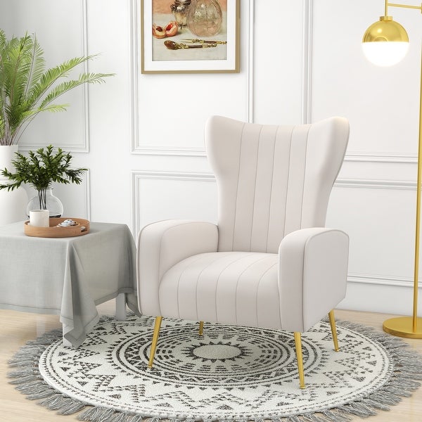 Upholstered Wingback Accent Chair