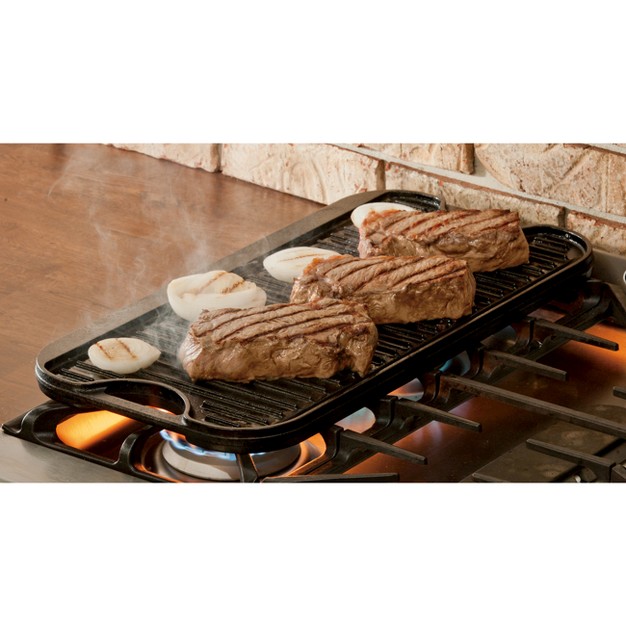 Cast Iron Reversible Grill griddle Gray