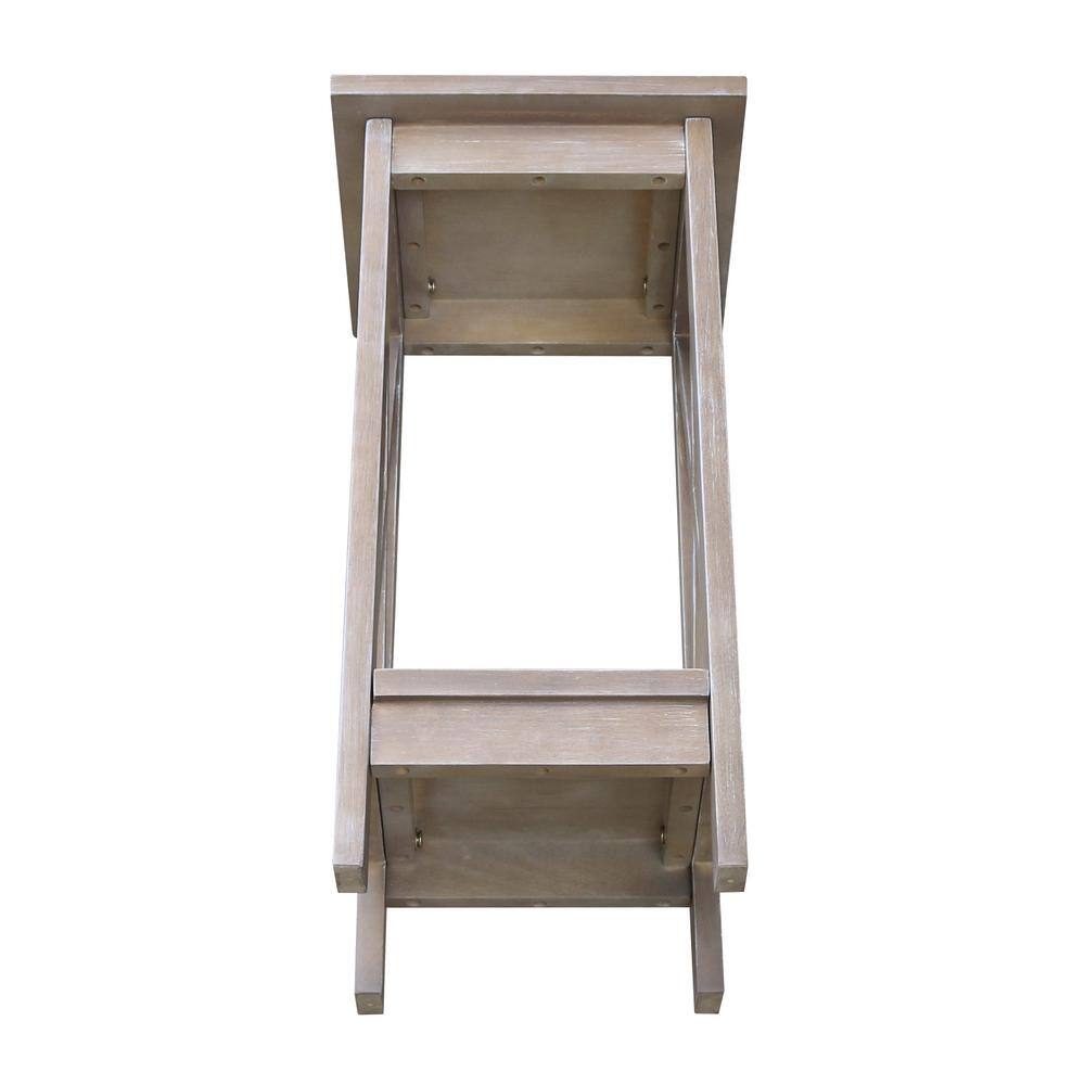 International Concepts Weathered Taupe Gray 24 in. H X-Sided Plant Stand OT09-3071X