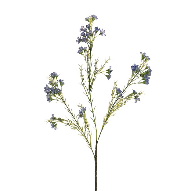 Blue Waxflower Artificial Decorative Spray