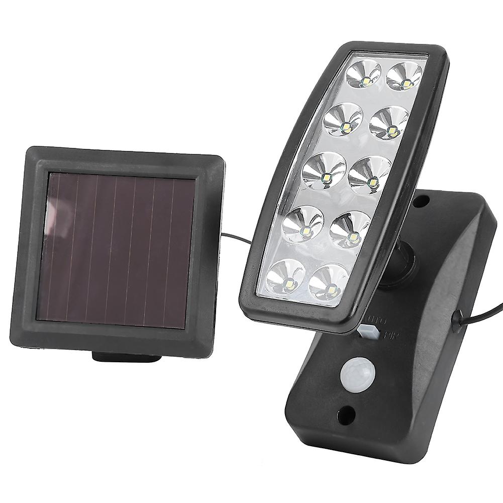 Adjustable 10 LED Chips Solar Powered Induction Wall Light Spotlights for Outdoor Garden Corridor