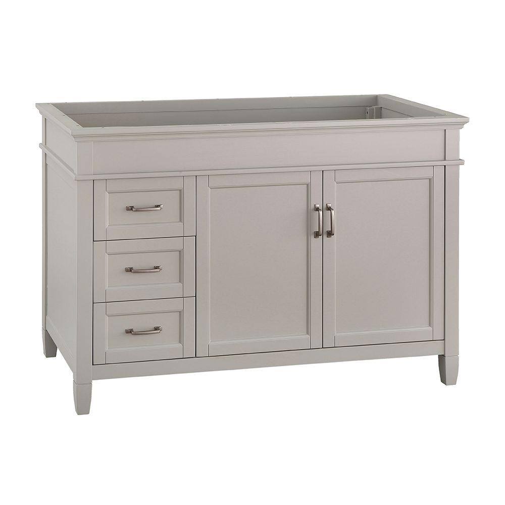 Home Decorators Collection Ashburn 48 in. W x 21.75 in. D Vanity Cabinet in Grey ASGRA4821DL