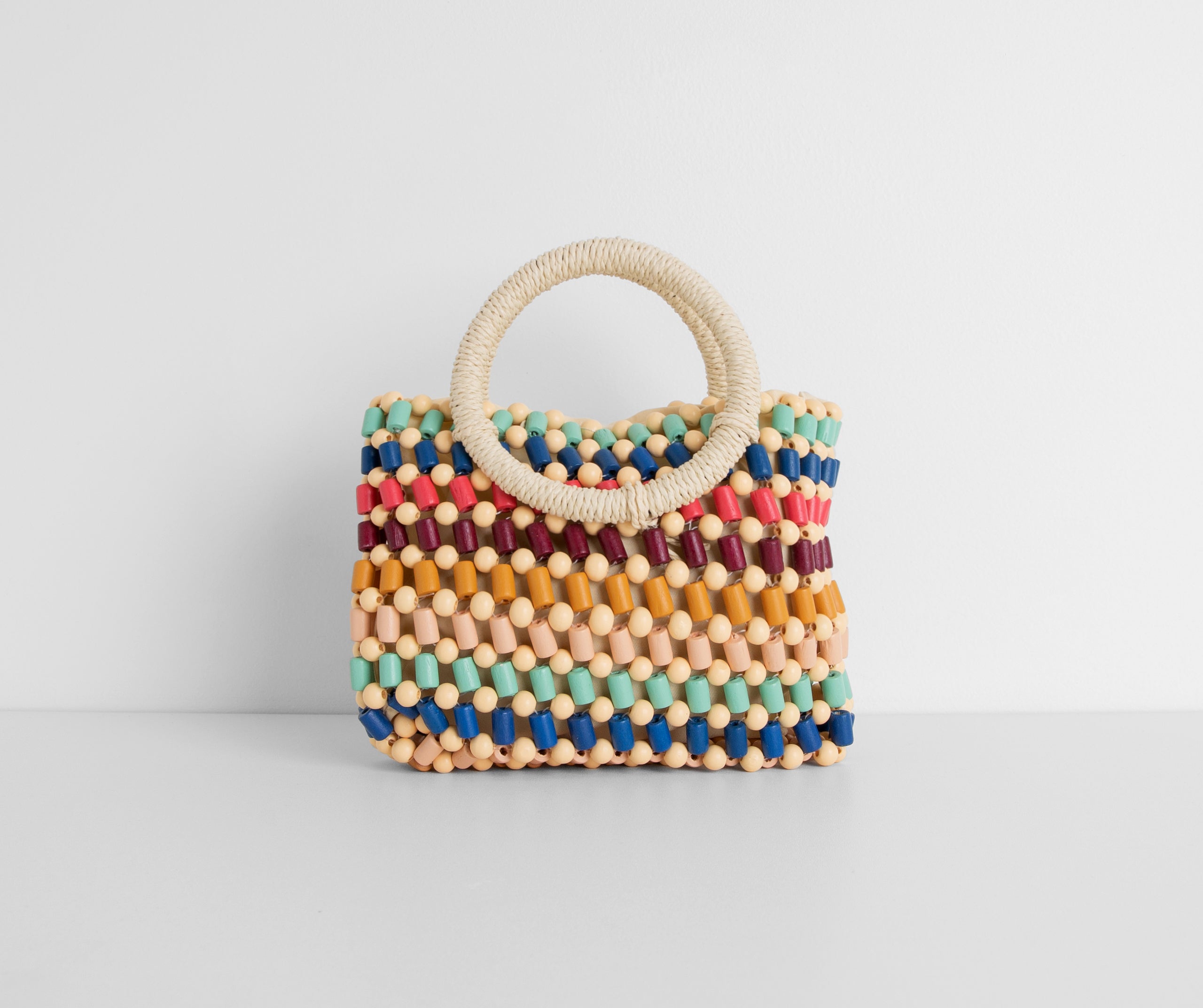 Waves Of Color Beaded Mini Purse