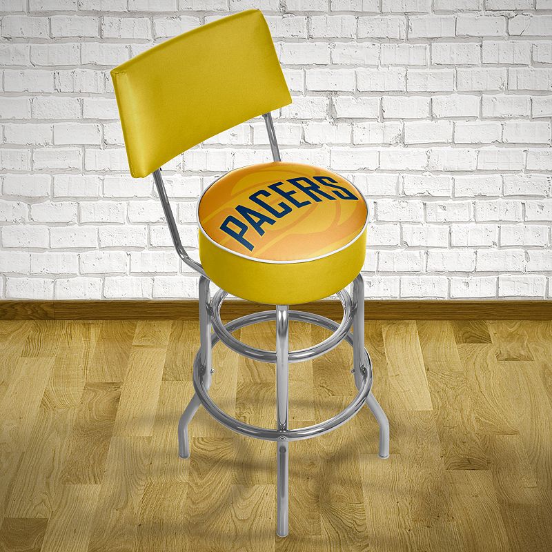 Indiana Pacers Padded Swivel Bar Stool with Back