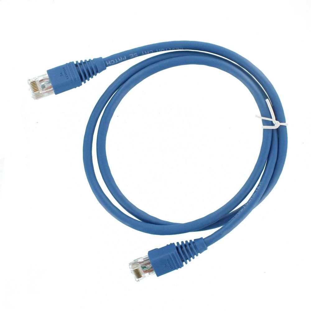 Leviton GigaMax 3 ft. Cat 5e Patch Cord Blue 5G460-3L