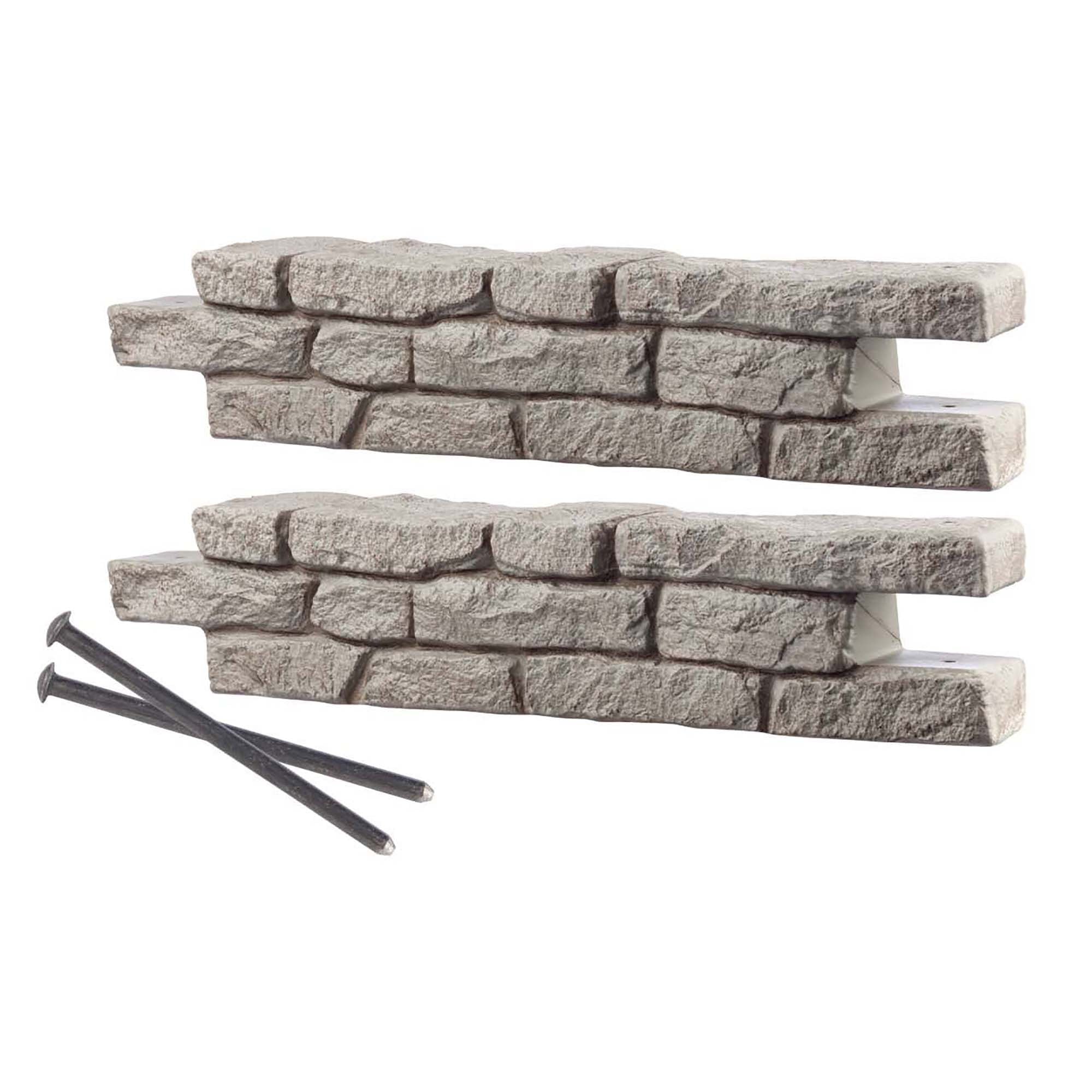 RTS Home Accents Rock Lock Raised Garden Bed Stright Rock (Pack of 2)