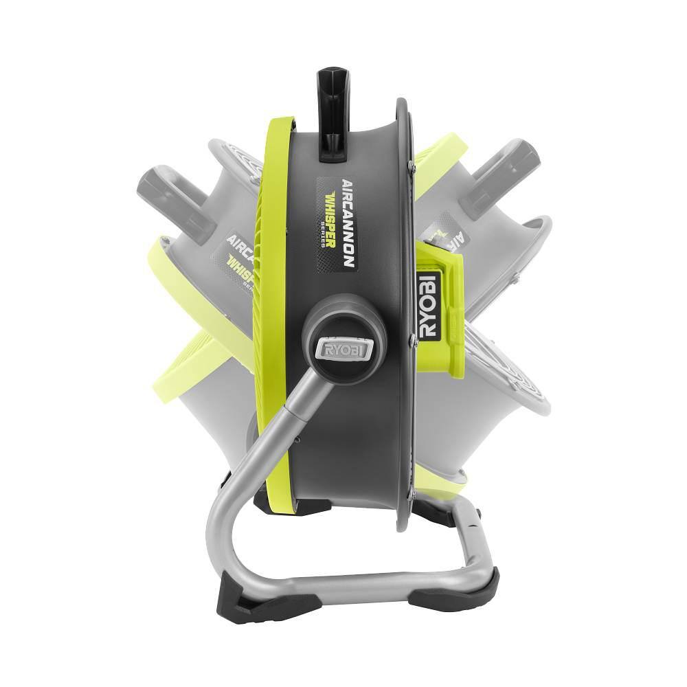 RYOBI ONE+ 18V Cordless Hybrid WHISPER SERIES 14 in. Air Cannon Fan (Tool Only) PCL813B