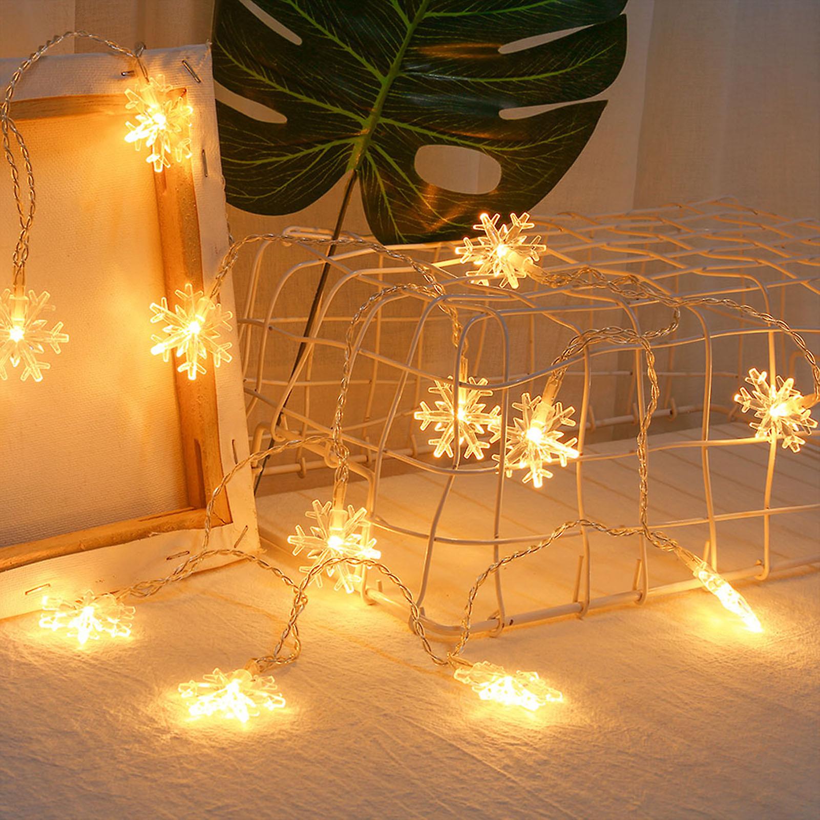 Snowflake Usb String Light Room Decoration Christmas Holiday Party Light Outdoor Camping Decorative Modeling Hanging Lamp No.254033