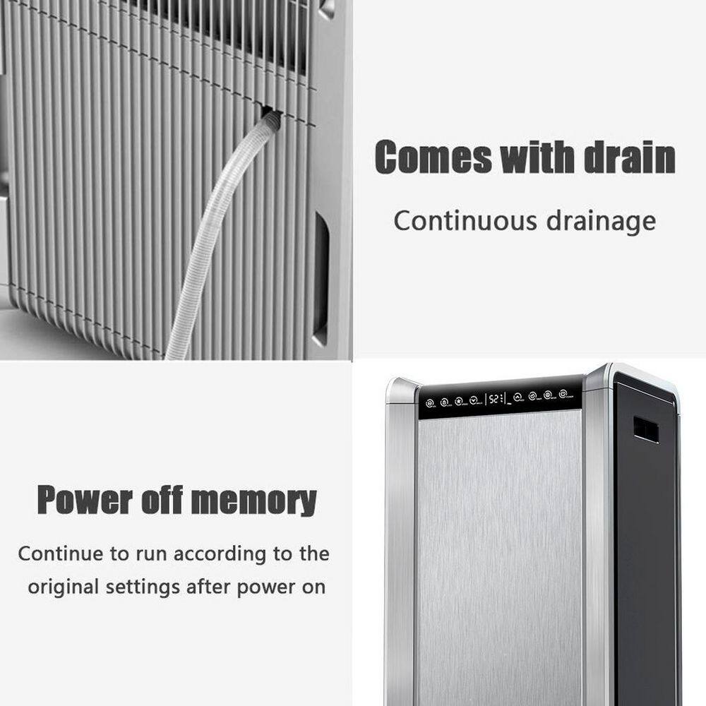 JEREMY CASS 125 pt. 8500 sq.ft. Commercial Grade Dehumidifier for Basement Home and Large Room with 12 H Timer OL-RA0811-03