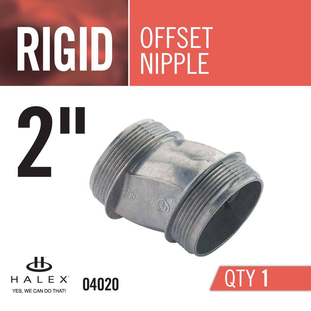 Halex 2 in. Rigid Offset Conduit Nipple 04020