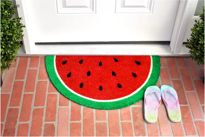 Watermelon Slice Doormat