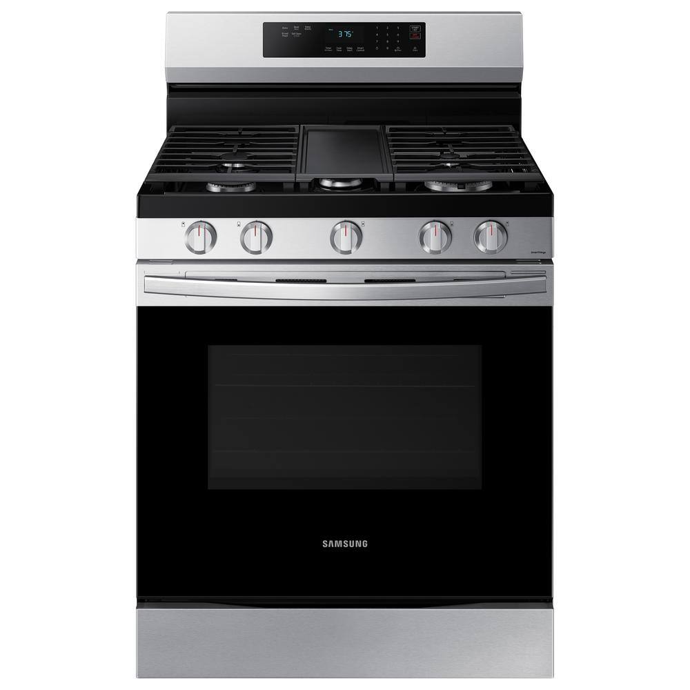  6.0 cu. ft. Smart Freestanding Gas Range with 18K BTU Dual Power Burner in Stainless Steel NX60A6311SS