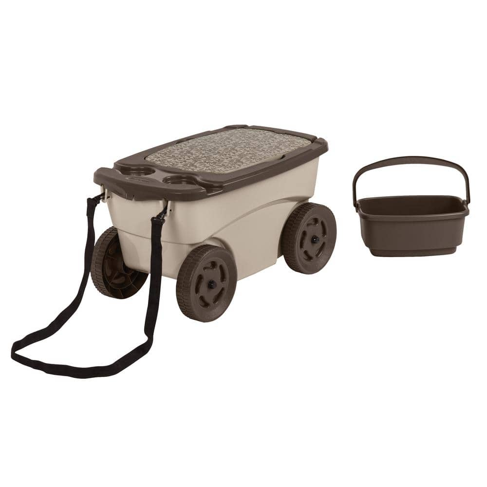 Suncast Portable 12.25 in. x 13 in. Plastic Garden Scooter GDS200D