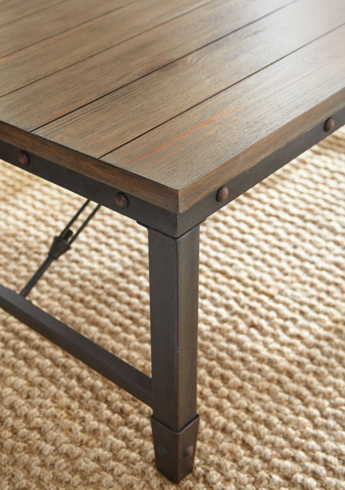 Jersey Cocktail Table   Industrial   Coffee Tables   by Steve Silver  Houzz