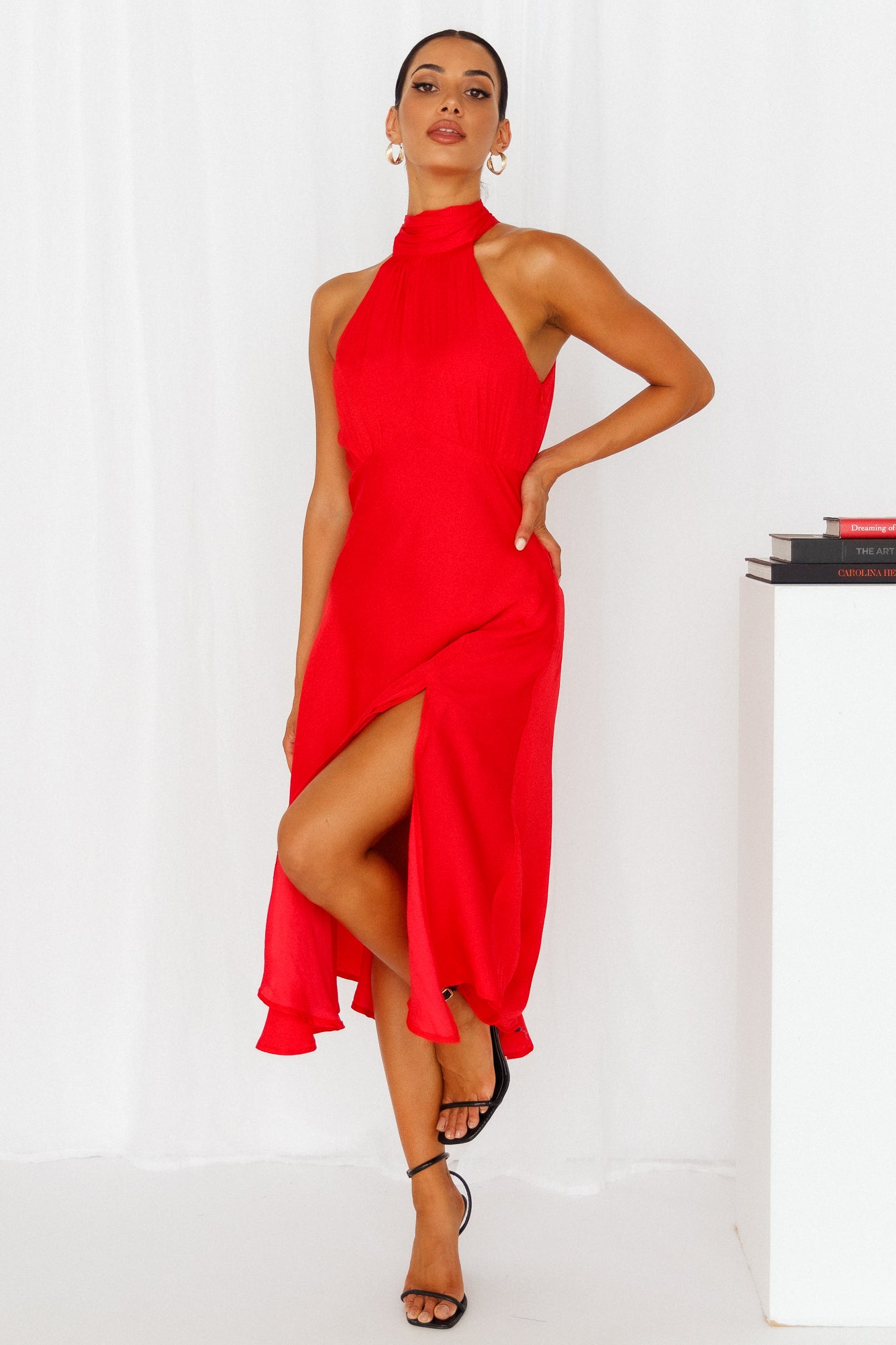 No Tears Here Maxi Dress Red