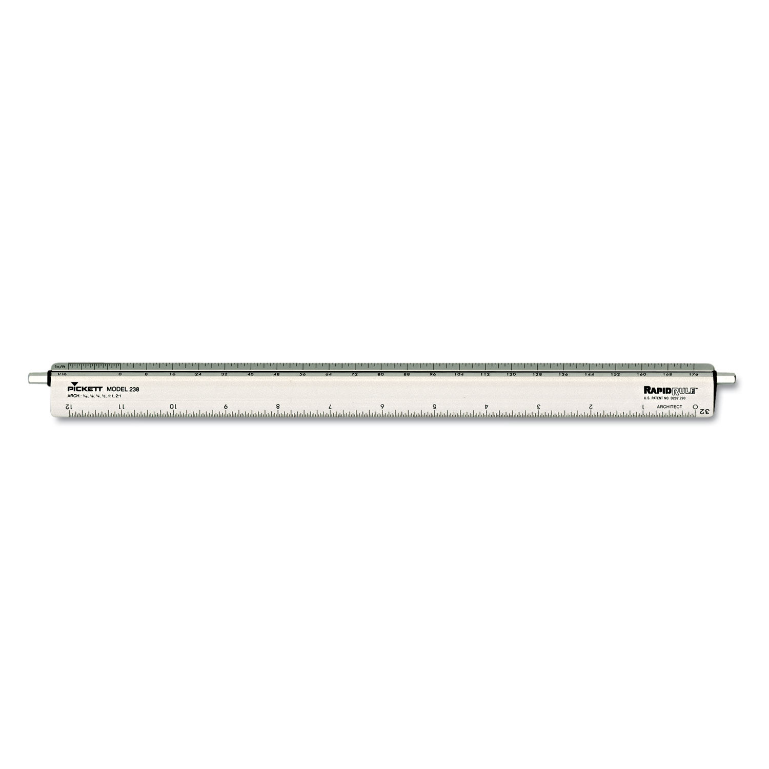 Adjustable Triangular Scale Aluminum Architects Ruler by Chartpakandreg; CHA238