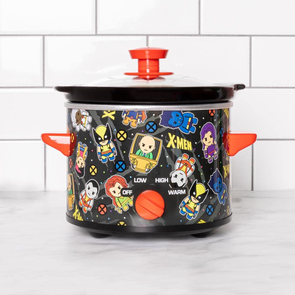 Uncanny Brands 2 qt. Marvel's X-Men Black Slow Cooker SC2-MVX-XMN