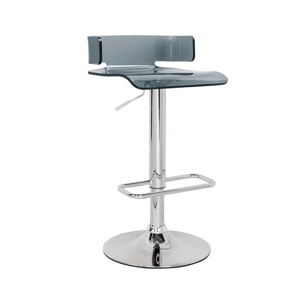 Acrylic Adjustable Stool with Swivel Base