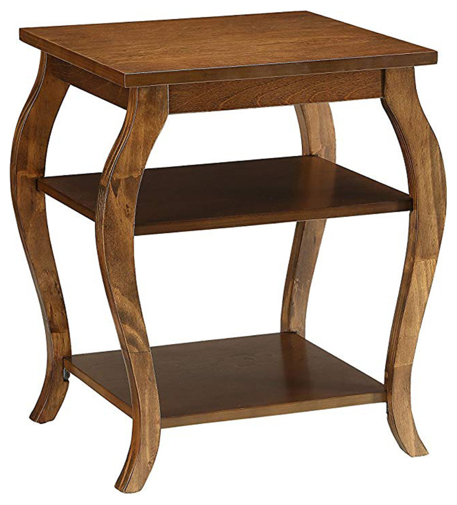 Becci End Table  Walnut   Traditional   Side Tables And End Tables   by BuyDBest  Houzz