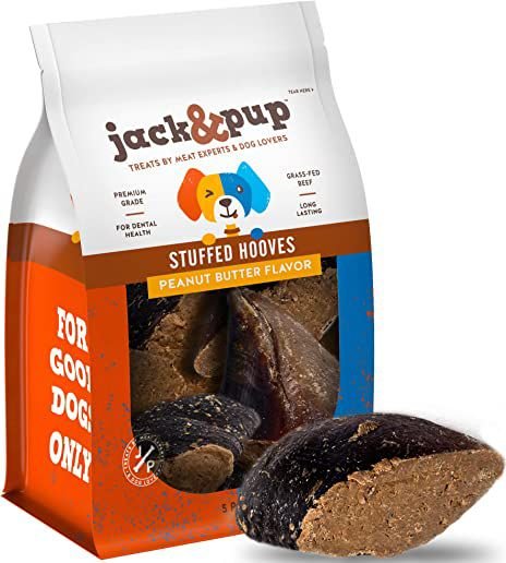 Jack and Pup Peanut Butter Stuffed Hoove Dog Treat