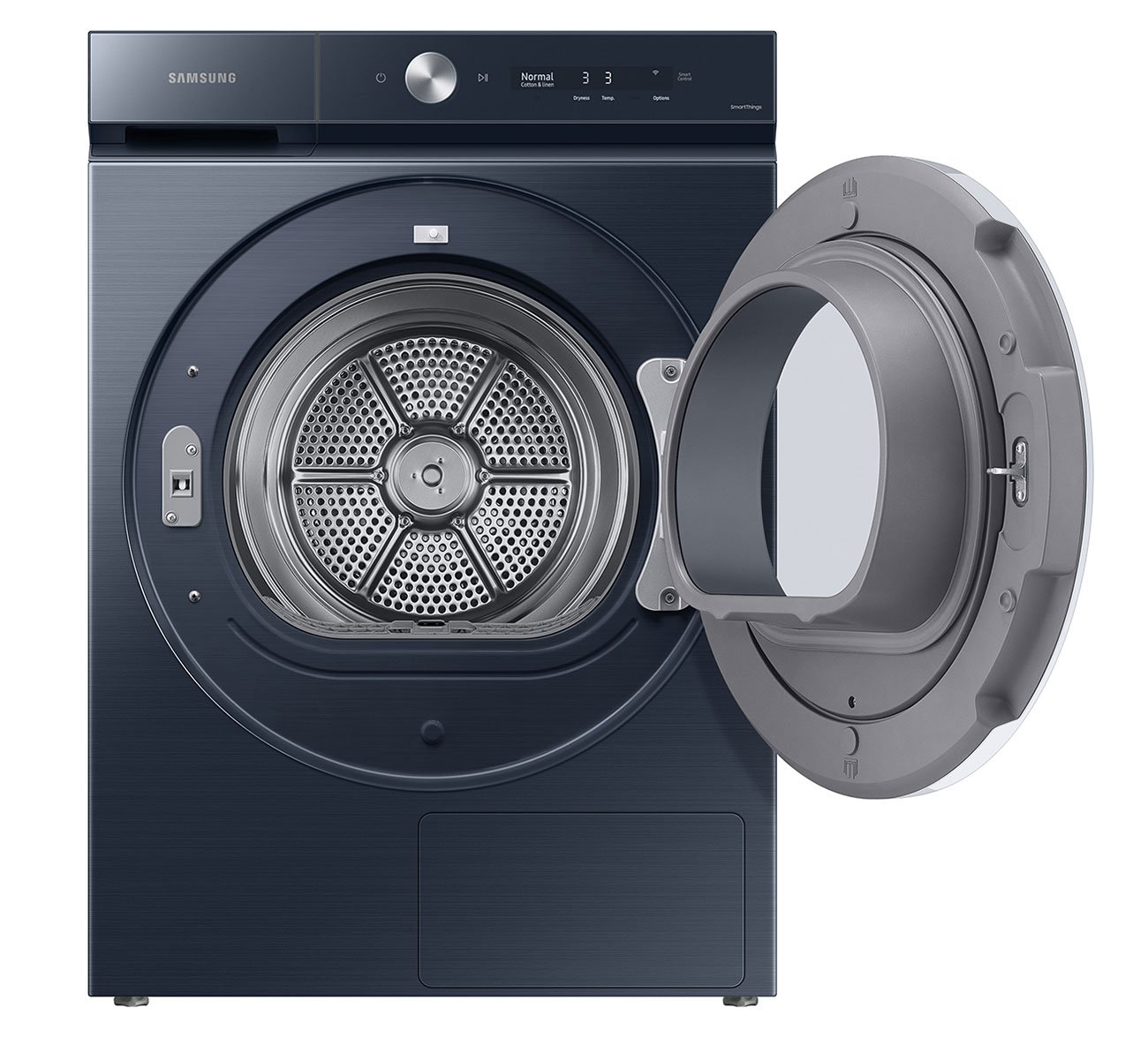  ADA Bespoke 7.8 Cu. Ft. Brushed Navy Ultra Capacity Ventless Hybrid Heat Pump Dryer With AI Optimal Dry