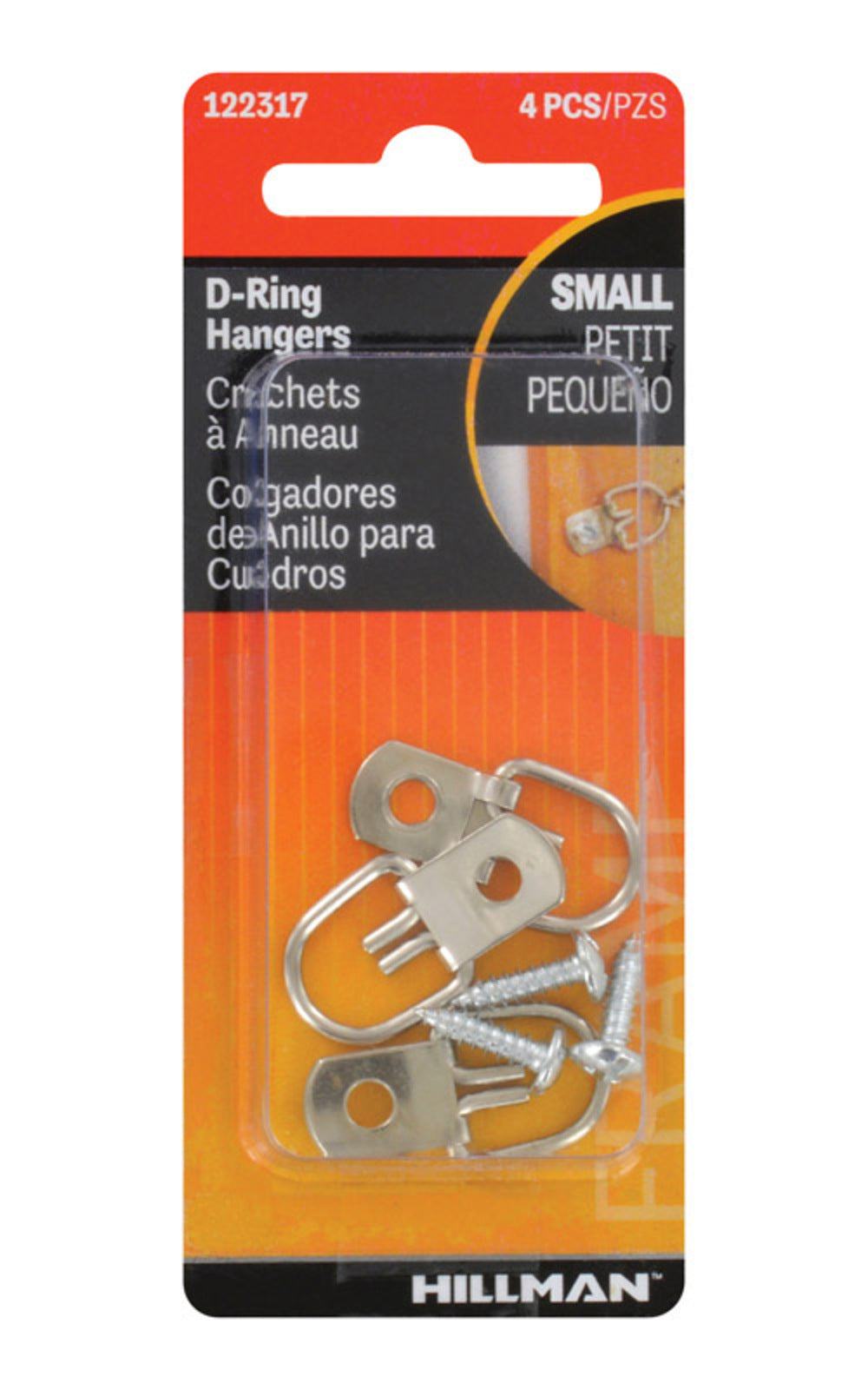 HANGR D-RING SM STL CD4