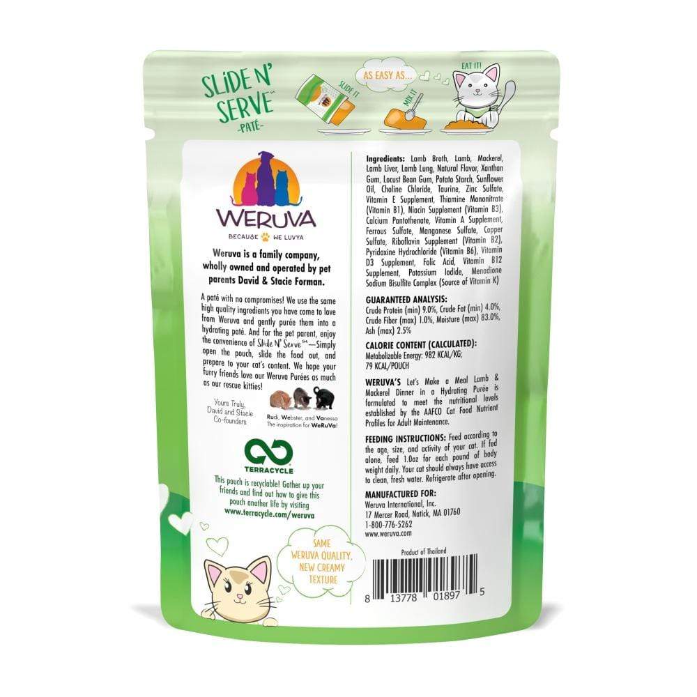 Weruva Slide N' Serve Grain Free Let's Make a Meal Lamb and Mackerel Din