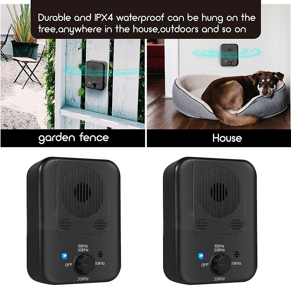 Ultrasonic Anti Barking Device Dog Training Equipment Safe Adjustable Rechargeable Waterproof Anti-barking Device Pet Supplies