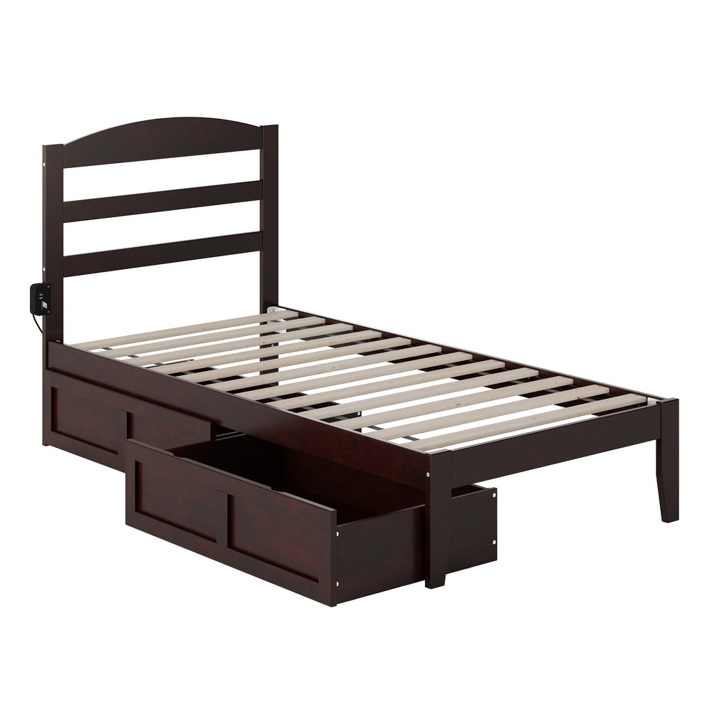 Warren Platform Bed with 2 Storage Drawers