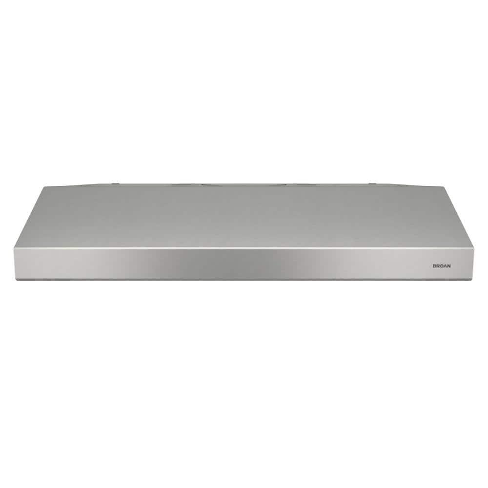 BroanNuTone Glacier BCSD 36 in 300 Max Blower CFM Convertible UnderCabinet Range Hood with Easy Install System in Stainless Steel