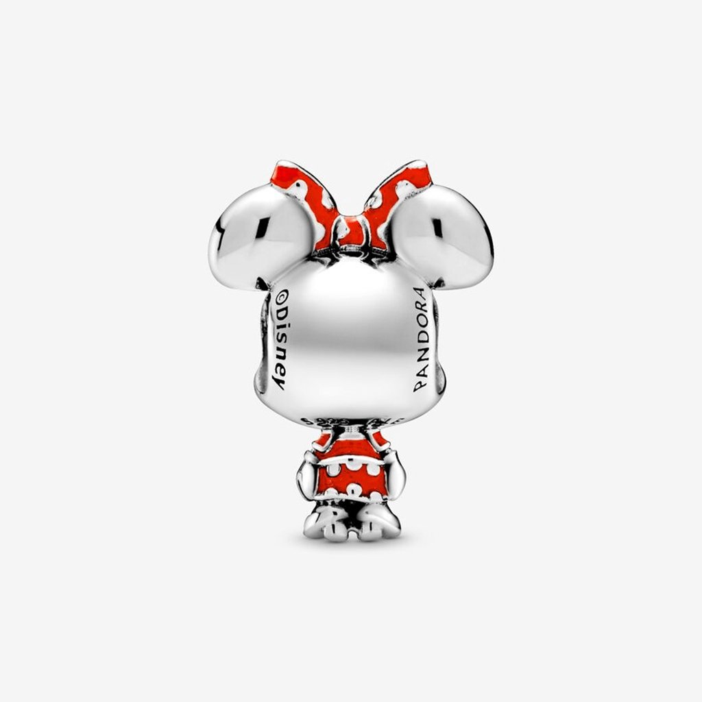 PANDORA  Disney Minnie Mouse Dotted Dress & Bow Charm